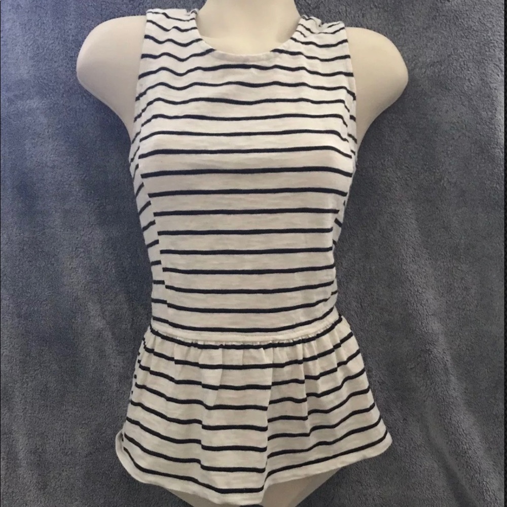 J crew peplum top size: XS